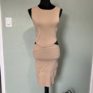 Dress color beige -New